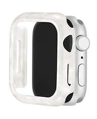 Anne Klein Women's Marbleized Ivory Acetate Protective Case designed for Apple Watch 41mm
