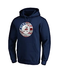 Men's Fanatics Navy Alabama Crimson Tide Banner Wave Pullover Hoodie