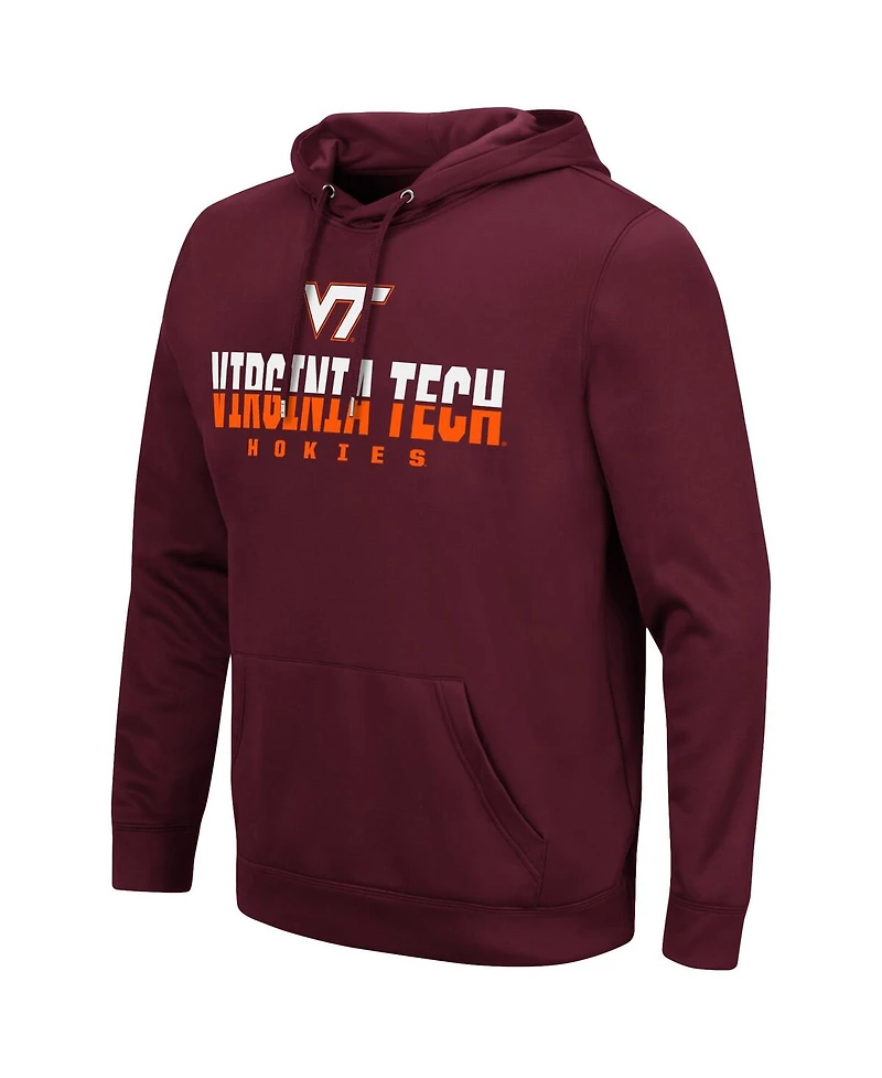 Men's Colosseum Maroon Virginia Tech Hokies Lantern Pullover Hoodie