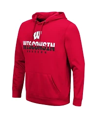 Colosseum Men's Wisconsin Badgers Lantern Pullover Hoodie