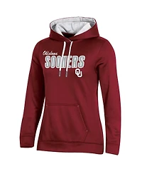 Women's Champion Crimson Oklahoma Sooners Team Pullover Hoodie