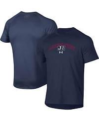 Men's Under Armour Navy Jackson State Tigers 2023 Sideline Performance Raglan T-shirt
