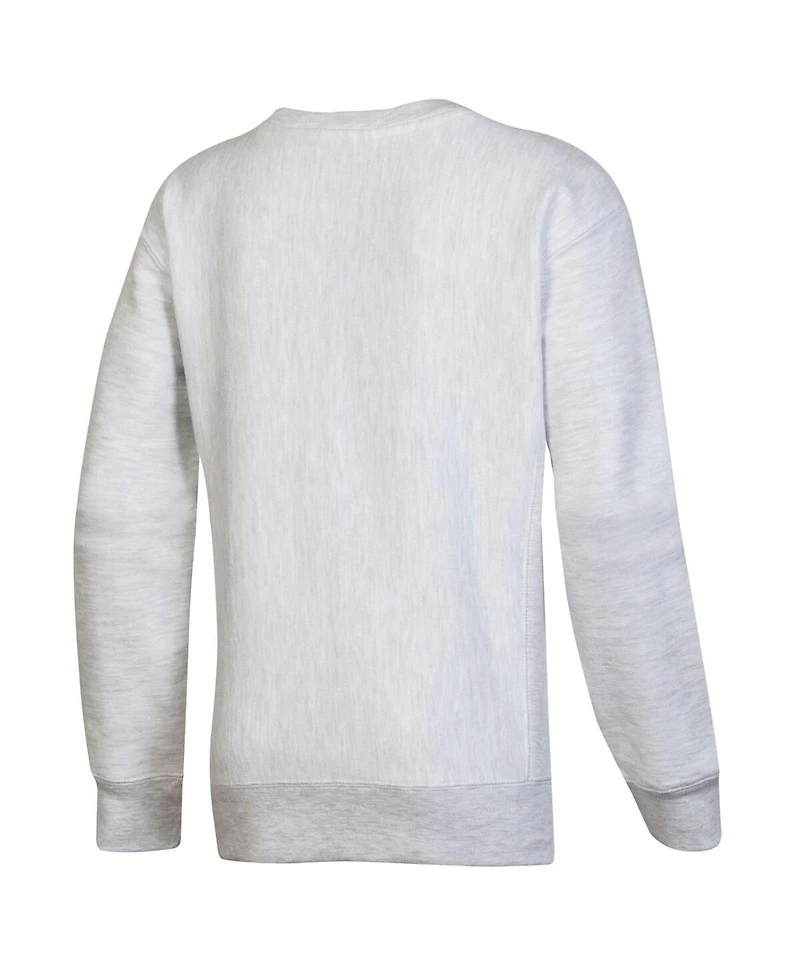 Big Boys Champion Heather Gray Penn State Nittany Lions Reverse Weave Pullover Sweatshirt