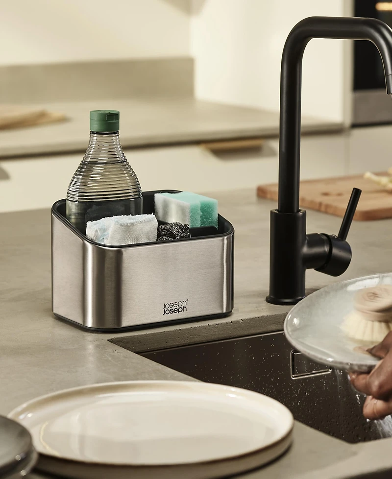 Joseph Joseph Surface Tiered Stainless-Steel Sink Tidy