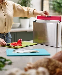 Joseph Joseph Folio Icon Steel 4-Piece Chopping Board Set with Stainless-Steel Storage Case