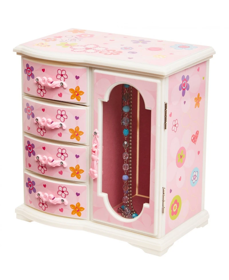 Mele & Co Kelly Girl's Upright Musical Ballerina Jewelry Box