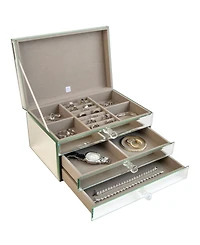 Mele & Co Maxine Mirror Glass Jewelry Box