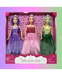 The New York Doll Collection 11.5 Inch Princess Dolls 3 Pack