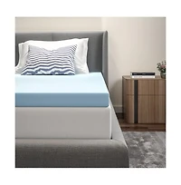 Emma+Oliver 3 Inch Gel Infused Cool Touch CertiPUR-us Certified Memory Foam Topper - Twin