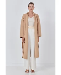 endless rose Women's Shawl Collar Oversize Long Cardigan