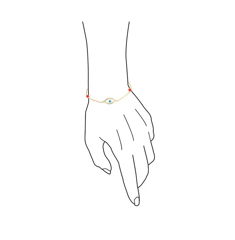 Bling Jewelry Protection Good Luck Amulet Turkish Spiritual Evil Eye Bracelet Yellow Gold Plated Sterling Silver Adjustable 7 Inch