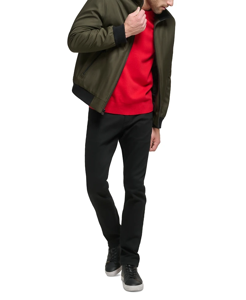 Calvin Klein Men's Classic Zip-Front Ripstop Bomber Jacket