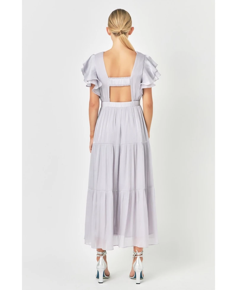 endless rose Women's Open Back Maxi Dress