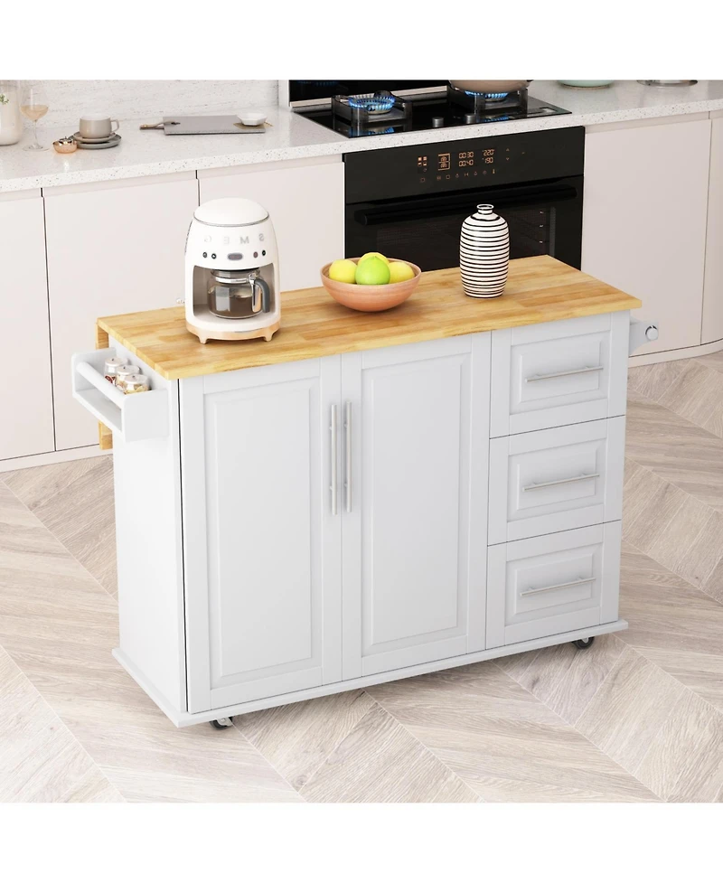 Streamdale Kitchen Island Cart with Storage