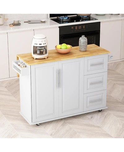 Streamdale Kitchen Island Cart with Storage