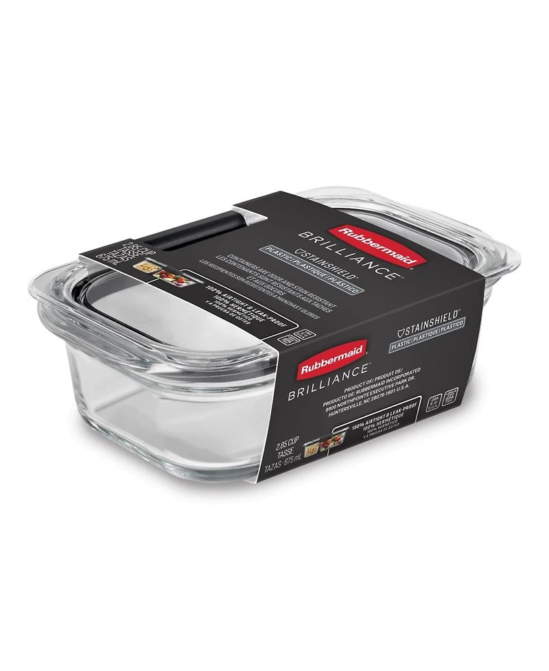 Rubbermaid Brilliance 2.85 Cup Food Storage Container