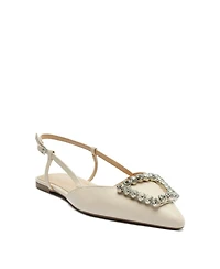 Arezzo Women's Savannah Pointed Toe Flats - White