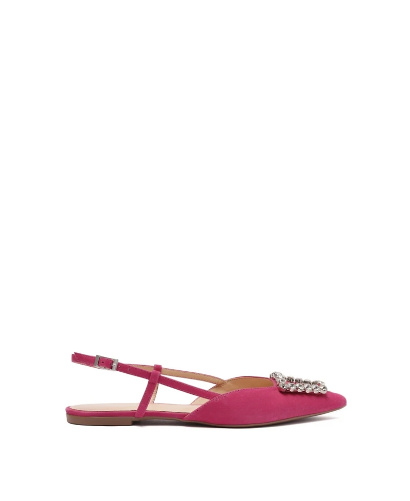 Arezzo Women's Savannah Pointed Toe Flats - Pink