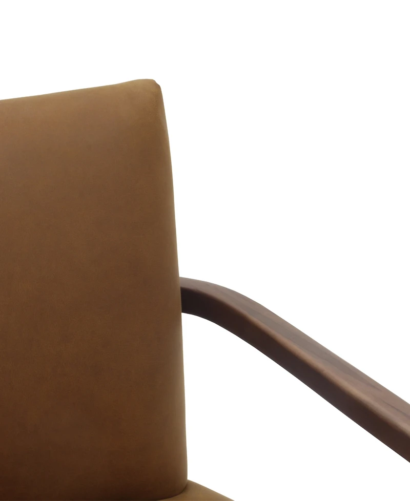 Henwick 28" Leather Accent Chair, Created for Macy's
