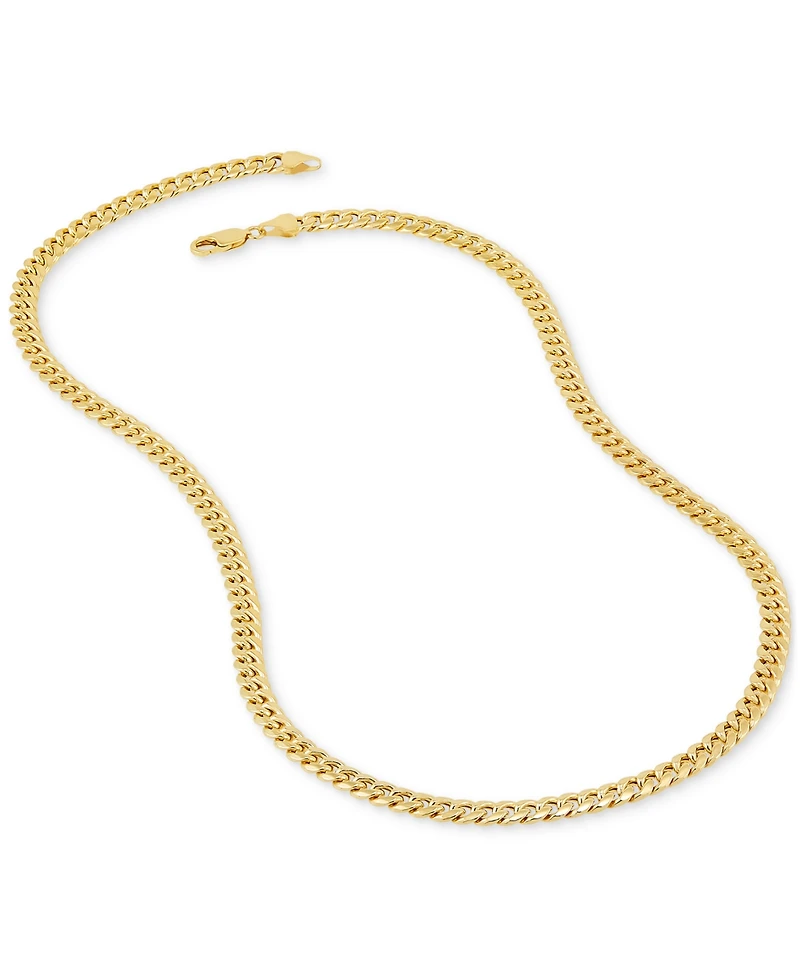 Lightweight Miami Cuban Link 22" Chain Necklace (6mm) 10k Gold