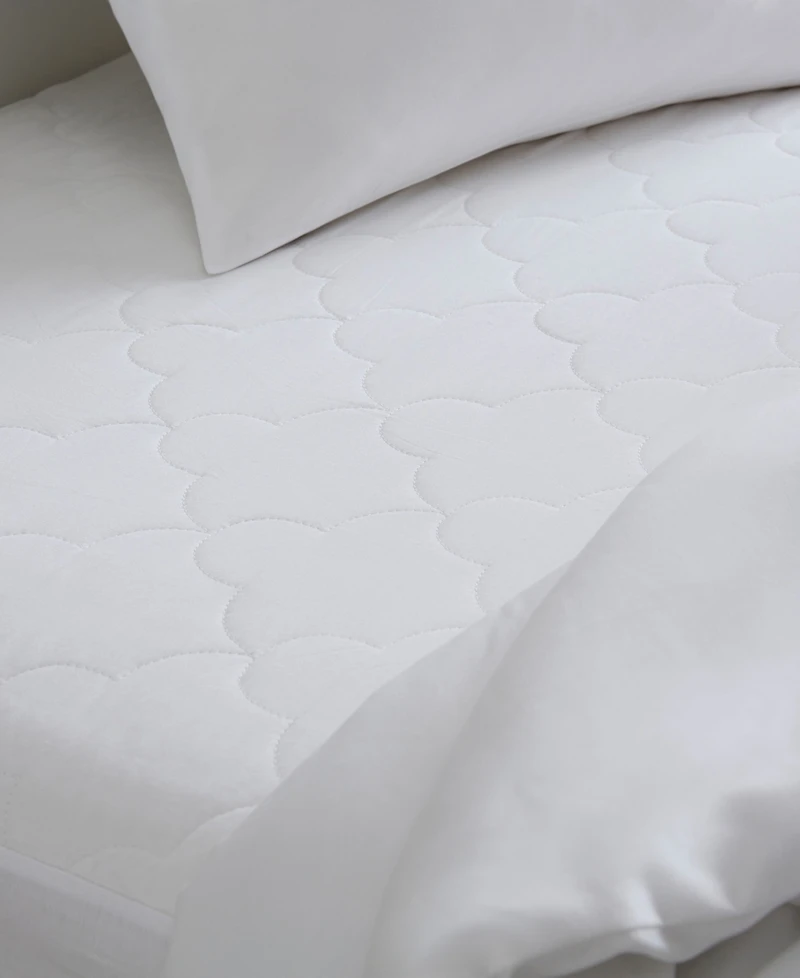 Madison Park All Natural Cotton Percale Quilted Mattress Pad