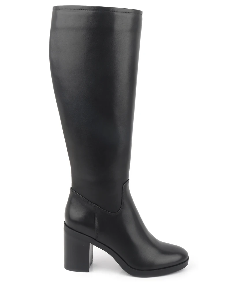 Kenneth Cole New York Women's Veronica Knee High Block Heel Boots - Black