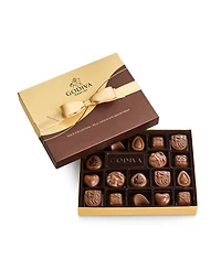 Godiva Assorted Milk Chocolate Gold-Tone Gift Box, 18 Pieces