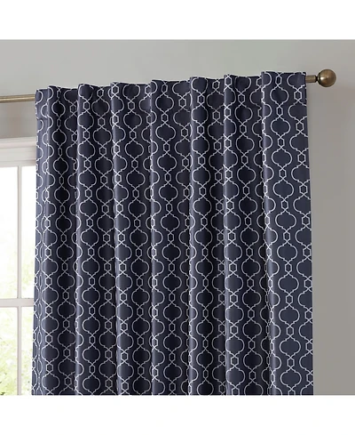Hlc.me Franklin Moroccan 100% Complete Blackout Thermal Insulated Energy Savings Heat/Cold Blocking Back Tab Rod Pocket Curtain Panels