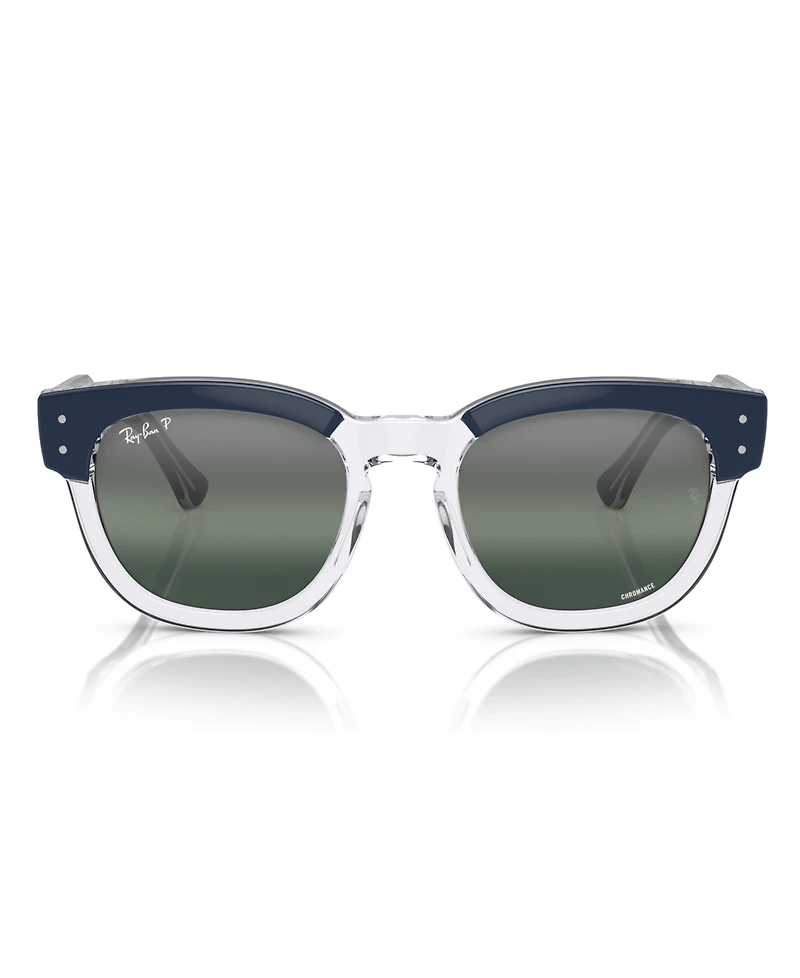 Ray-Ban Unisex Mega Hawkeye Chromance Polarized Sunglasses, Mirror Gradient RB0298S