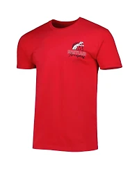 Men's Red Distressed Maryland Terrapins Vintage-Like Through the Years 2-Hit T-shirt