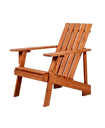 Irving Outdoor Patio Modern Acacia Wood Adirondack Chair