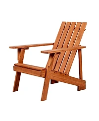 Irving Outdoor Patio Modern Acacia Wood Adirondack Chair