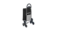 Folding Stair Climbing Shopping Cart with Removable Bag and Handle