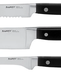 BergHOFF Contempo German Steel 7-Pc. Cutlery Set in Wood Case & Sharpener
