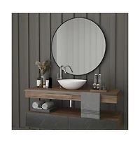 Merrick Lane Monaco Accent Mirror For Bathroom, Vanity, Entryway, Dining Room