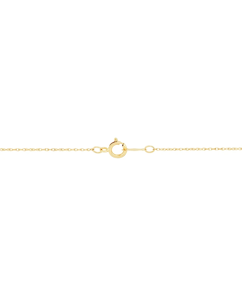 Opal (1-1/2 ct. t.w.) & Diamond (1/20 ct. t.w.) Flower 18" Pendant Necklace in 14k Gold