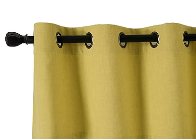 Kate Aurora Oversized Grommet Top Solid Color Window Valance Curtain