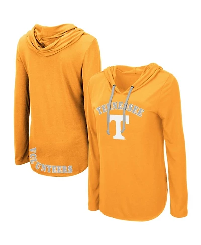 Women's Colosseum Tennessee Orange Tennessee Volunteers My Lover Lightweight Hooded Long Sleeve T-shirt