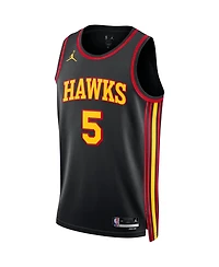 Men's and Women's Jordan Dejounte Murray Black Atlanta Hawks Swingman Jersey - Statement Edition