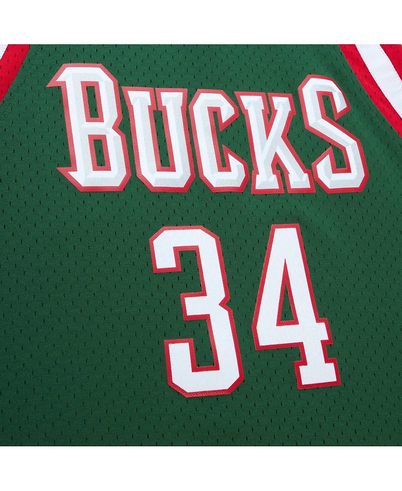 Men's Mitchell & Ness Giannis Antetokounmpo Hunter Green Milwaukee Bucks 2013/14 Hardwood Classics Swingman Jersey