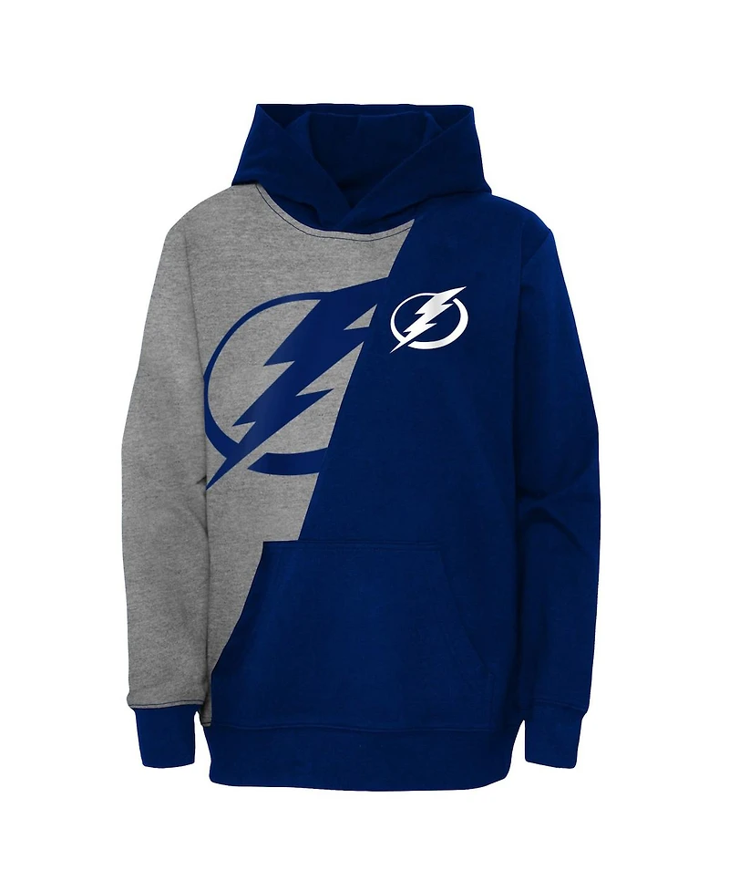 Preschool Boys and Girls Gray, Blue Tampa Bay Lightning Unrivaled Pullover Hoodie