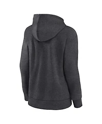 Women's Fanatics Heather Charcoal Oklahoma Sooners Evergreen Campus Pullover Hoodie