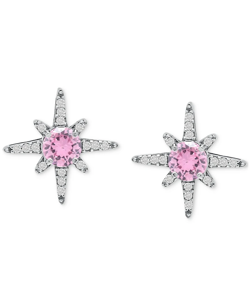 Giani Bernini Cubic Zirconia Celestial Star Stud Earrings in Sterling Silver, Created for Macy's