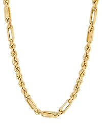 Paperclip & Rope Link 24" Chain Necklace (5-1/5mm) in 14k Gold