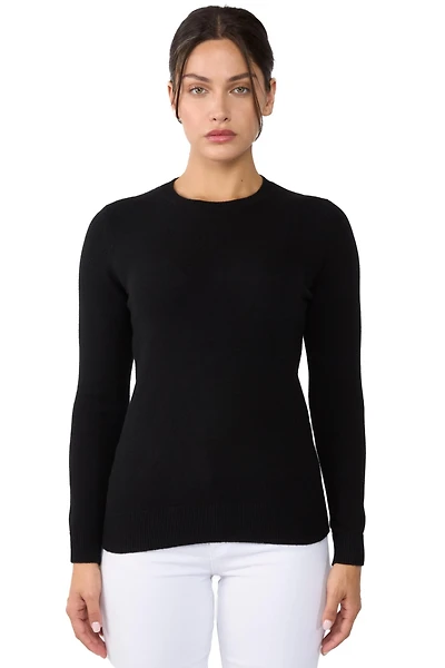 Jennie Liu Women's 3-ply Cashmere Crew Neck Sweater