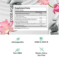 Codeage Meditate Vitamins+ Supplement - CognatiQ, Dhh-b, Gaba, Ashwagandha, Organic Mushrooms, Blueberries - Bdnf Brain Pills and Neuroprotein