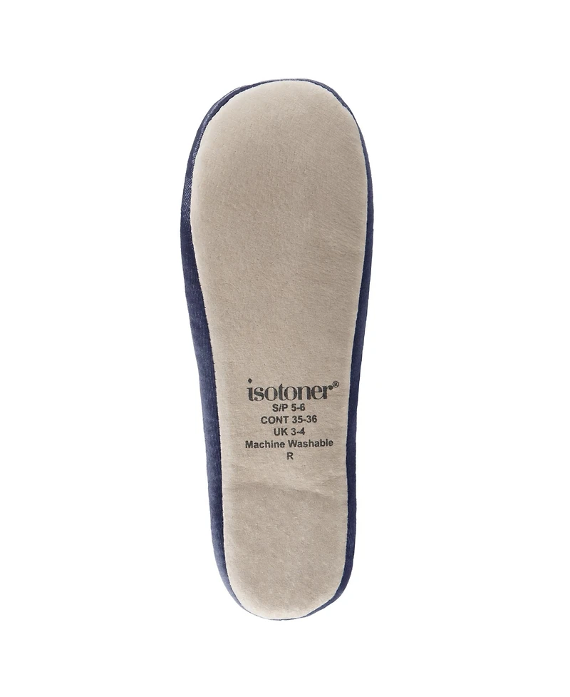 Isotoner Signature Women's Satin Ballerina Slippers with Bow