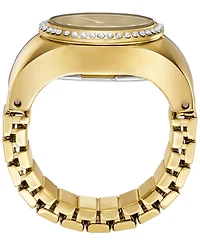 Fossil Women's Watch Ring Two-Hand Gold-Tone Stainless Steel 15mm