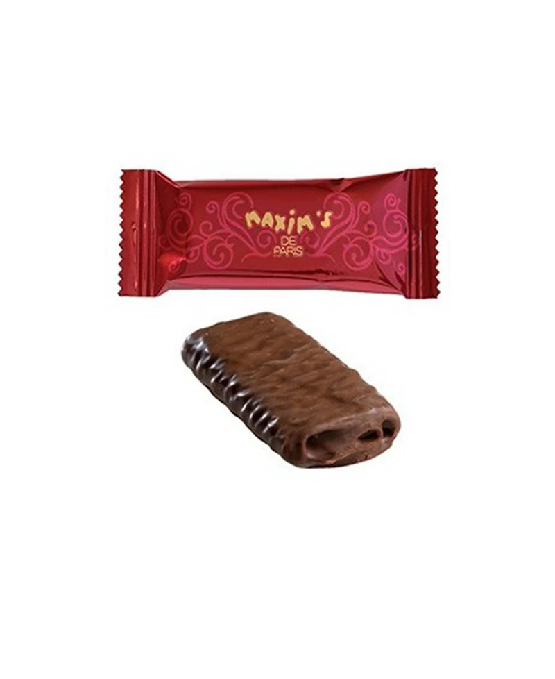 Maxim's De Paris Tin Box Milk Chocolate Crepe Lace Cookies, 16 Piece