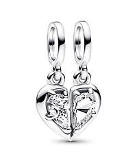 Pandora Cubic Zirconia Splitable Mother Daughter Dangle Charm